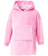 BH103 Brand Lab Kids Character Cushion Hooded Blanket Pink Unicorn colour image